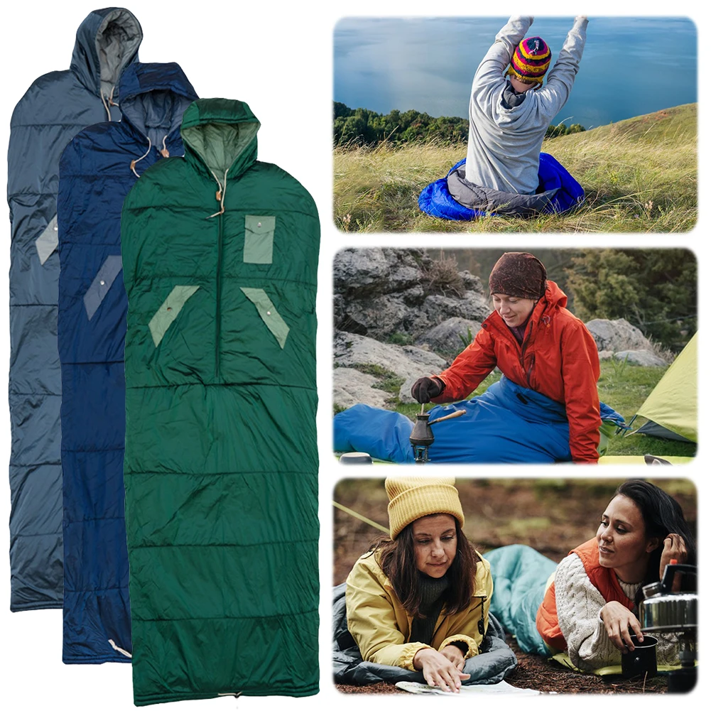 Wearable Sleeping Bag for Adults Portable Sleeping Bag Camping Ultralight Sleeping Bag for Outdoor Camping Backpacking & Hiking