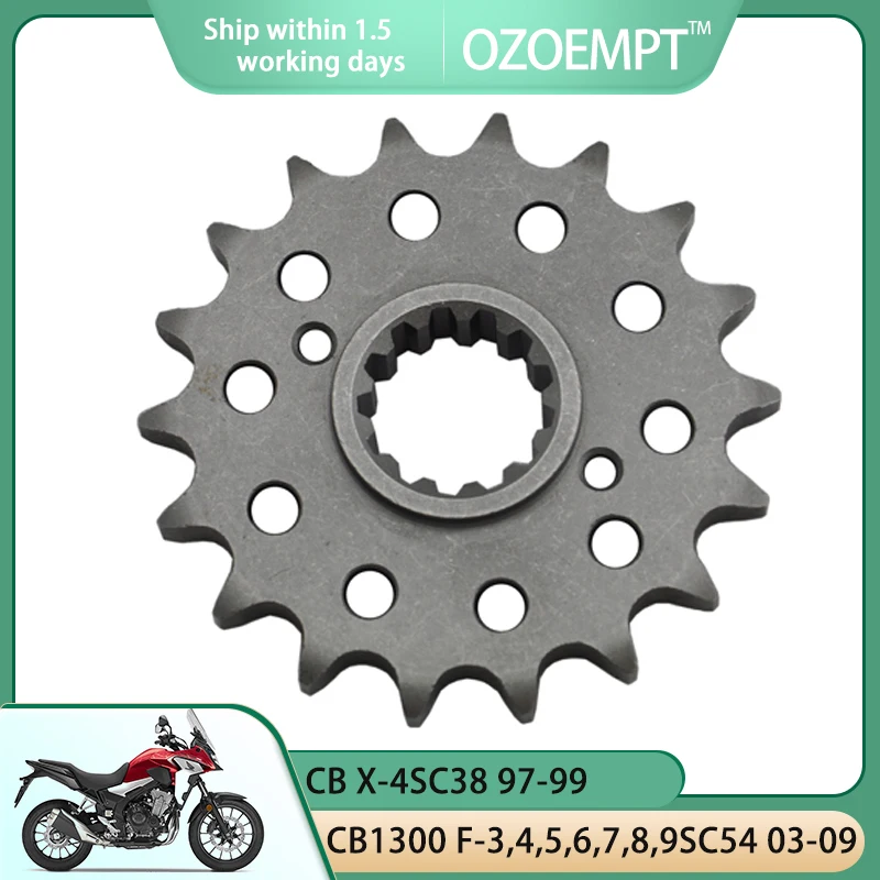 

OZOEMPT 530-18T Motorcycle Front Sprocket Apply to CB X-4SC38 CB1300 F-3,4,5,6,7,8,9SC54 S-6,7,8,9SC54 CB1300 Super Four