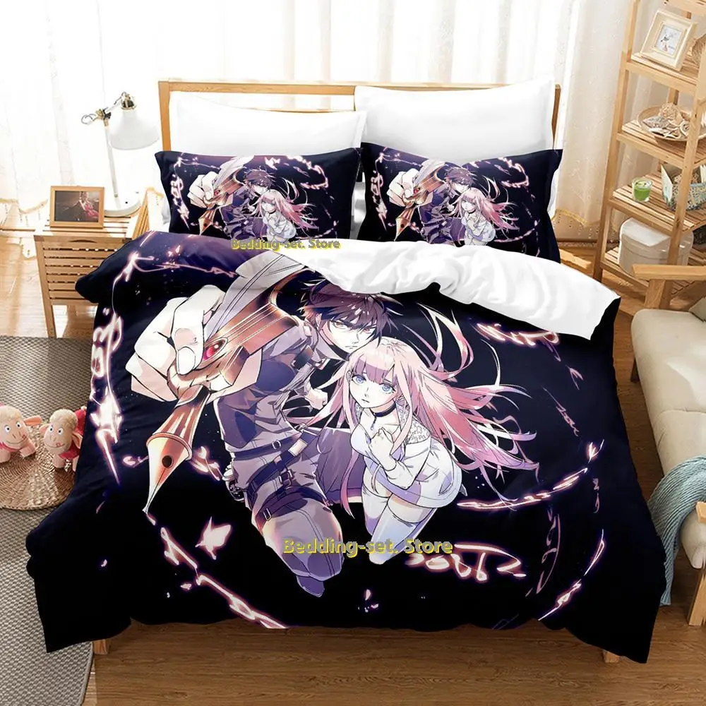 2025 2025 Cool The Kingdoms of Ruin Bedding Set Cartoon Anime three-piece set Adult Kid Bedroom Duvetcover Sets colcha de verano