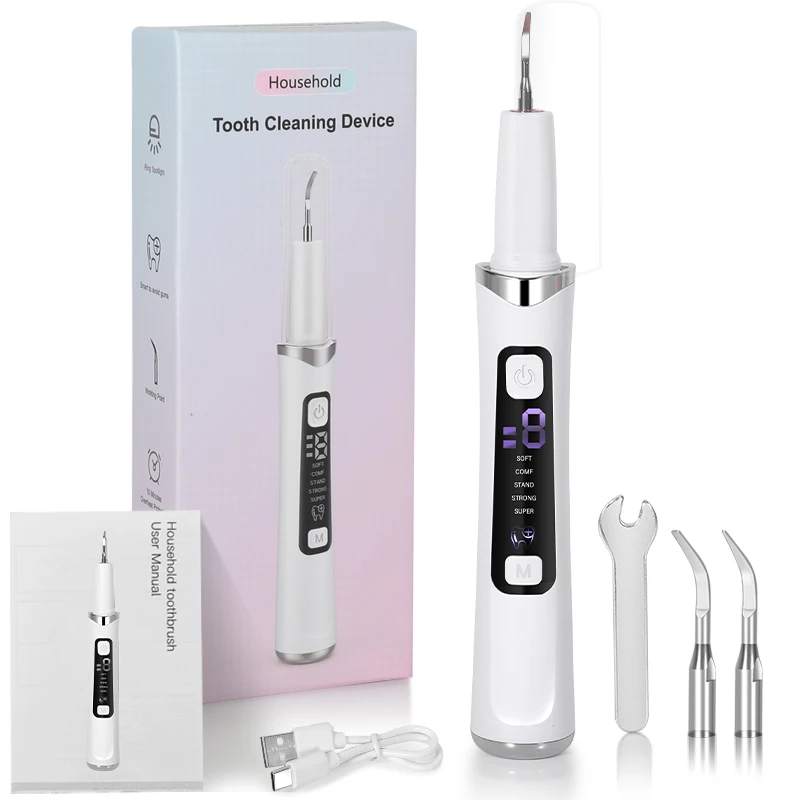 

5 Modes Electric Ultrasonic Tooth Cleaner Dental Scaler Calculus Remover Plaque Stain Tartar Removal Teeth Cleaning Tools