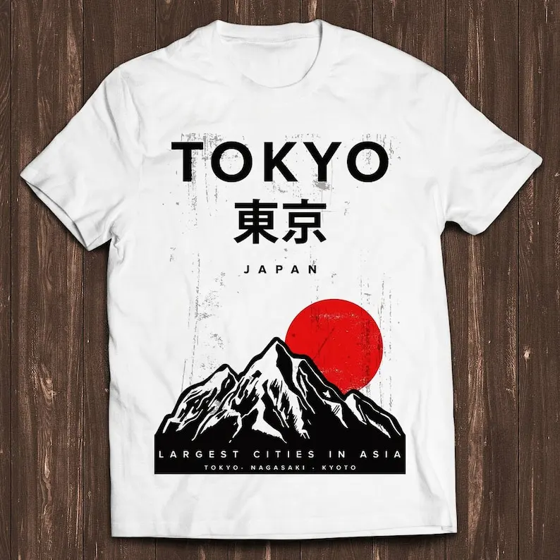 

Tokyo Kyoto Nagasaki Japan City Asia Poster Limited Edition Funny Film Gamer Meme Movie Music Gift Tee T Shirt C1575