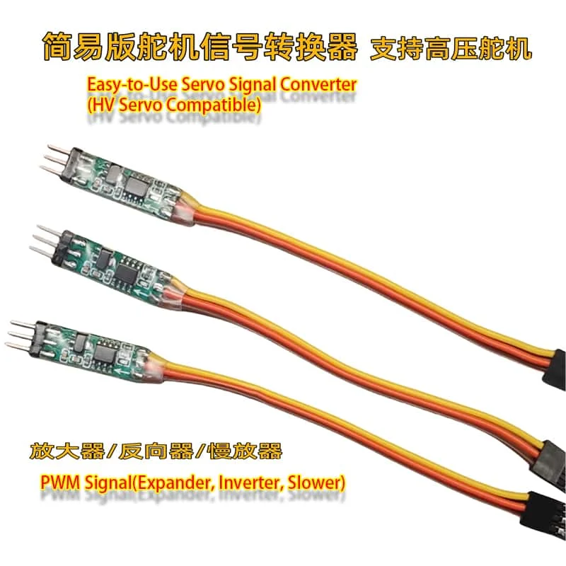 Servo Signal PWM Signal Expander Inverter Slower 500 - 2500 ΜS Easy-to-Use Servo Signal Converter HV Servo Compatible