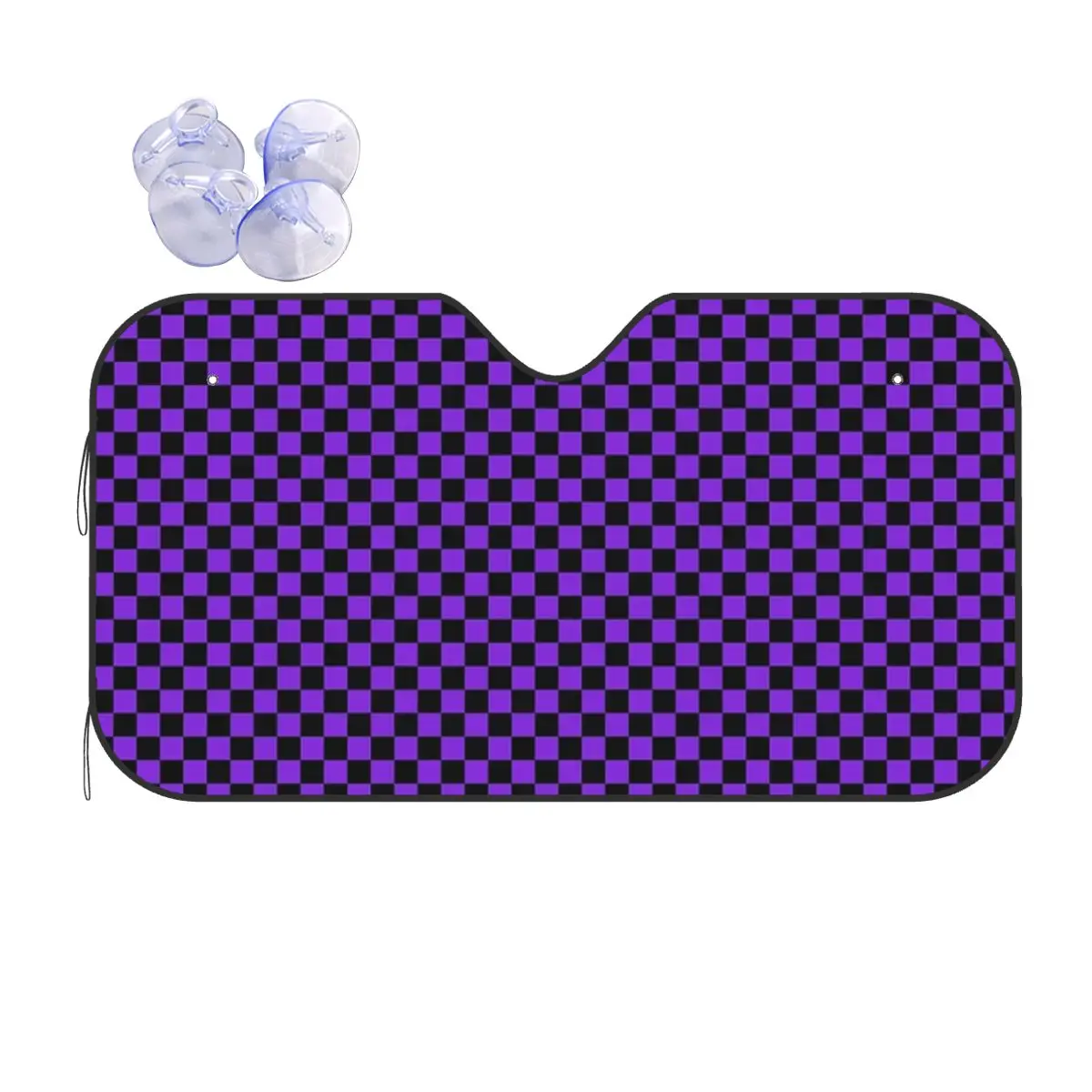 

Proton Purple And Black Checker Board Sunshade Windscreen Car Front Windshield Window Sun Visor Accessories Covers