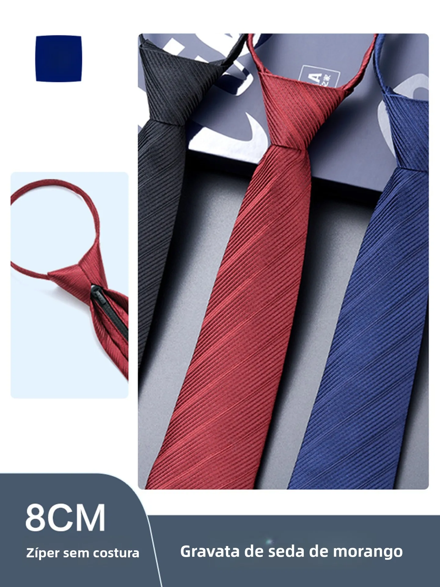 silk-tie-zipper-no-tie-wedding-groom-suit-accessory-men's-silk-boxed-necktie-business-style-arrowhead-pattern-winter-collection