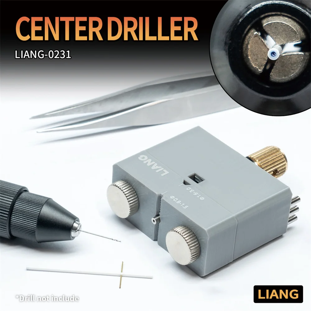 

For Model Building LIANG-0231 0.4-1.0mm Round Bar Vertical Center Driller Precise Positioning with Replaceable Drill Sleeve Tool