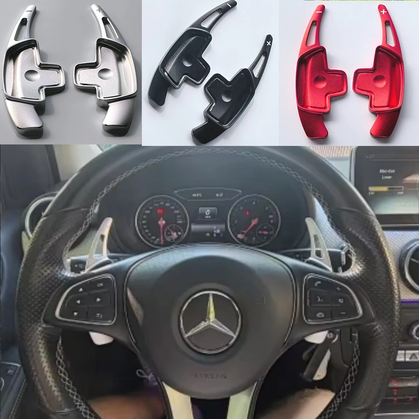 For Mercedes-Benz A Class W177 Sedan V177 B C E Class W205 W246 W213 GLA Car Steering Wheel Paddle Shifter Gear Shift Extension