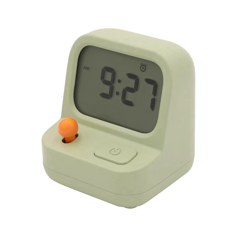 Retro Mini Handheld Game Machine Alarm Clock Kids Cute Digital Clock Multi Function Countdown Snooze Desk Table Clock Durable