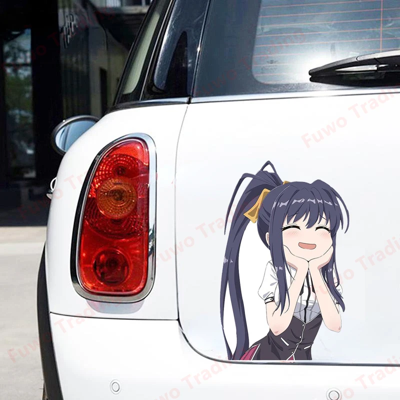 Best-selling Himejima Akeno Car Stickers Anime Creativite Funny Waterproof Decal Refrigerator Motorcycle Decor