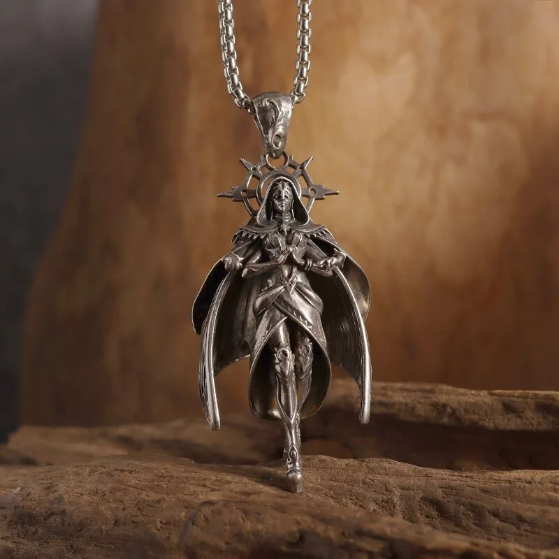 Unisex Sun God Wizard Witch Pendant Necklace Hot‑Sale European‑American Popular For Independent Site & International Station