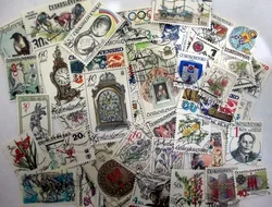 50Pcs/Lot Czechoslovakia Stamp Topic All Different NO Repeat Postage Stamps with Post Mark for Collecting