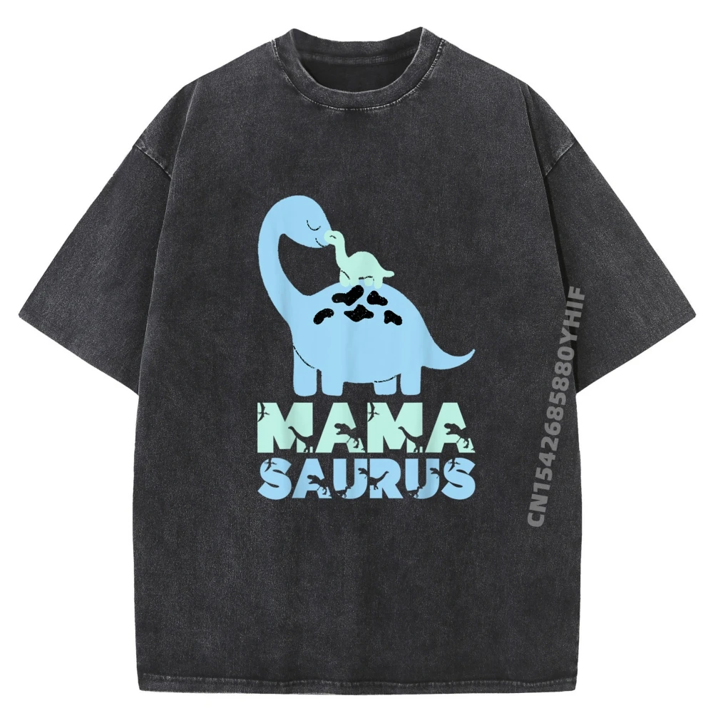 

Mamasaurus Trex Mama Saurus Dinosaur Mama T Rex Mother Graphic T Shirts For Men Youth Large Size Washed Shirt