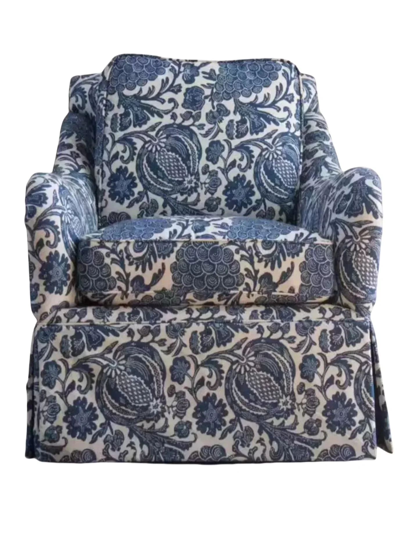 

French retro style bed and breakfast fabric sofa small apartment living room bedroom pastoral designer