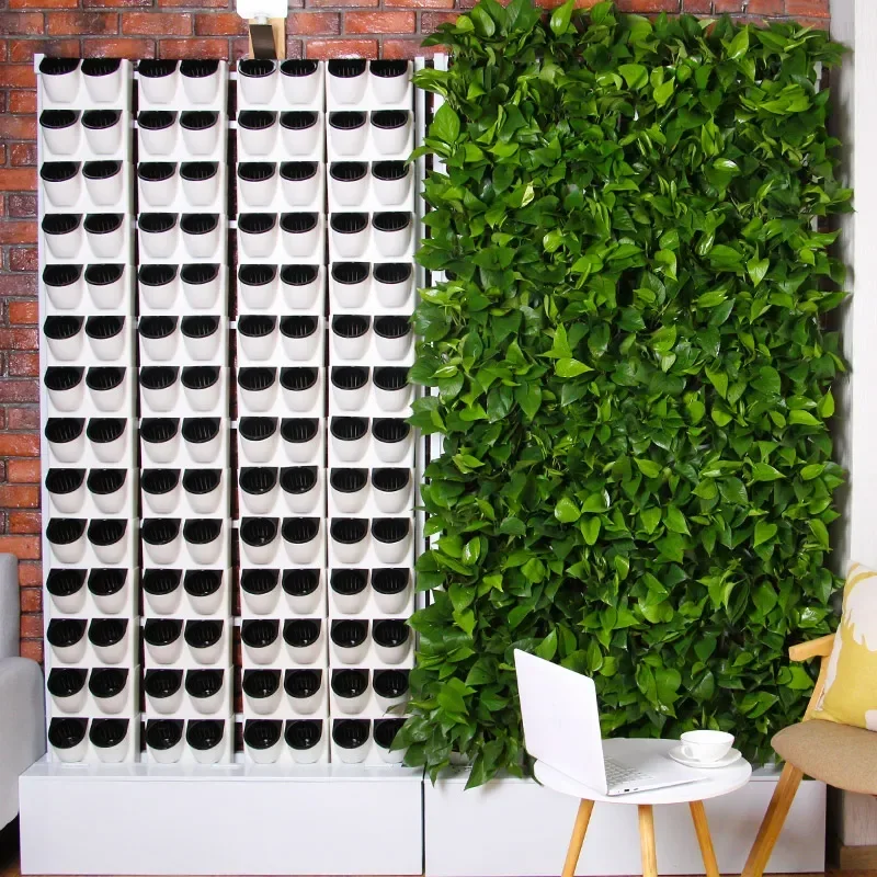 

Three-dimensional plant wall humidification and air purification indoor and outdoor floor movable automatic watering