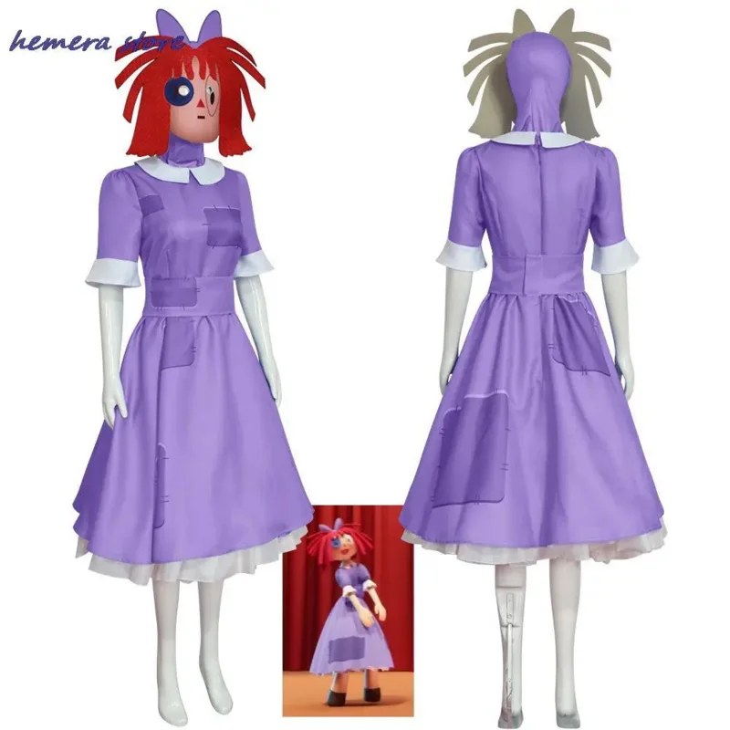 

Аниме Pomni Косплей Мультфильм Костюм Удивительный Циркуль/Цирк Косплей Театр Дети Рождественские Детские Подарки