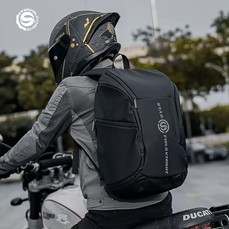 

Riding Backpack Motorcycle Helmet Bag Large Capacity Rider Outdoor Helmet Storage Backpack Hard Shell Large Capacity Breathable