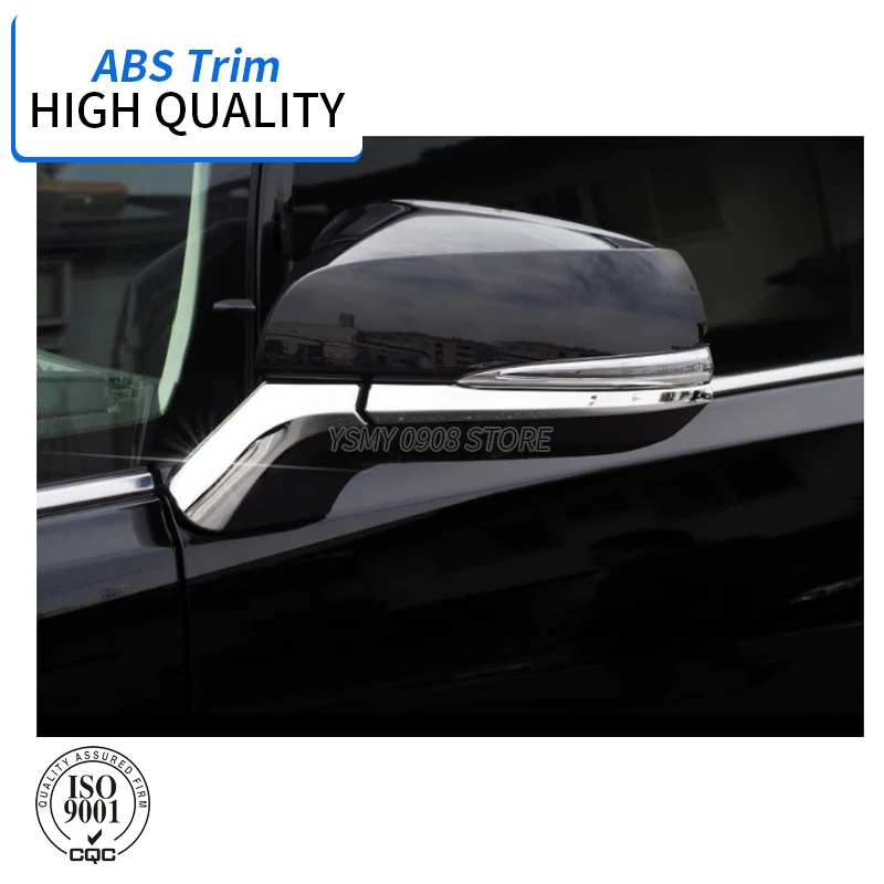 4 PCS ABS PLATING SIDE DOOR MIRROR GARNISH For Toyota ALPHARD 30 VELLFIRE 30 Car Styling Accessories