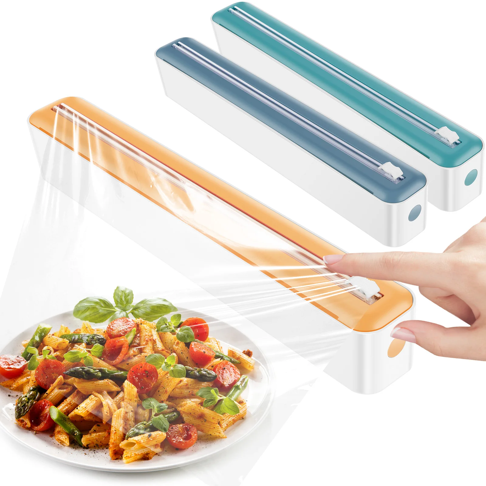 

Диспенсер для пищевой пленки, универсальный магнитный диспенсер для пластиковой пленки с выдвижным резаком для кухонной бумаги из оловянной фольги для выпечки