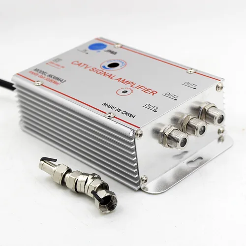 Imagen 2 del producto Amplificador divisor de TV por Cable de 3 vías 8620SA3 20dB amplificador de señal de antena de TV Digital equipos de TV para el hogar 45Mhz a 860MHz enchufe de la UE 220V
