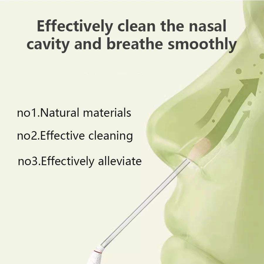 Sinus Relief Cotton Swab Portable Individual Package Burdock Essential Oil For Clear Nasal Congestion Dry Itchy Promotes Breathe