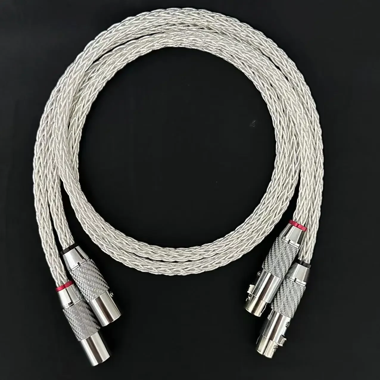 زوج 8AG واحد كريستال CopperXLR كابل الصوت XLR سلك التوازن حمى الصف كابل توازن الصوت CD مكبر للصوت XLR الصوت المتوازن C