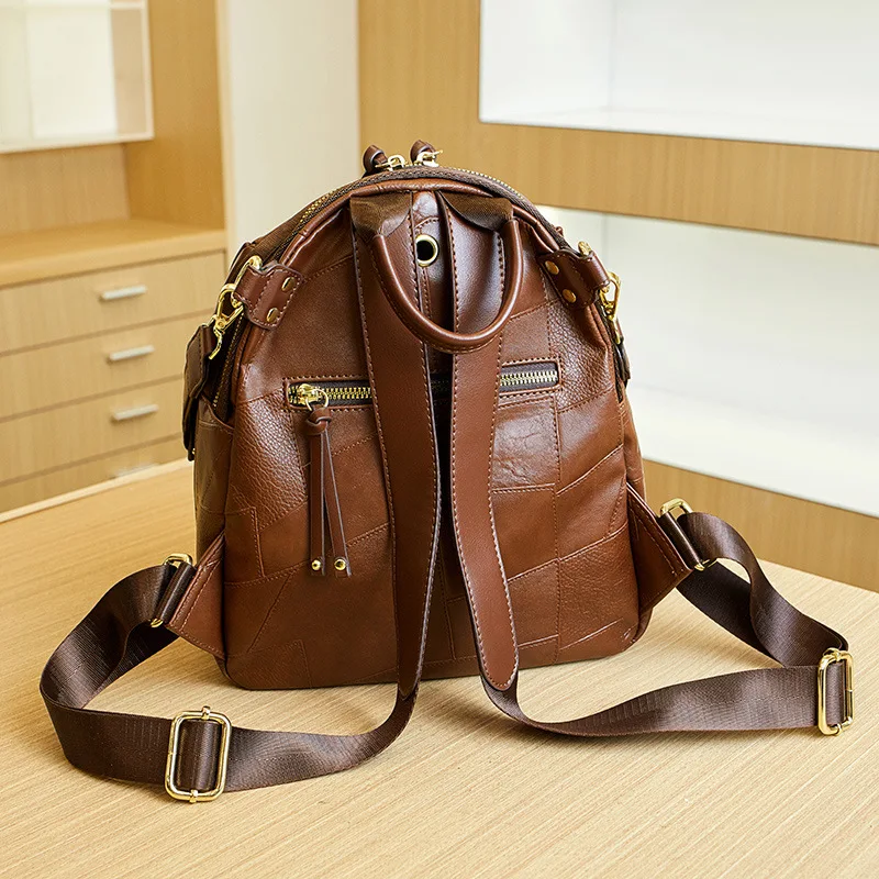 New Design Backpack For Women PU Leather College Student School Bag Anti-Theft Travel Bagpack Female Handbag Shoulder Bag Bolsa