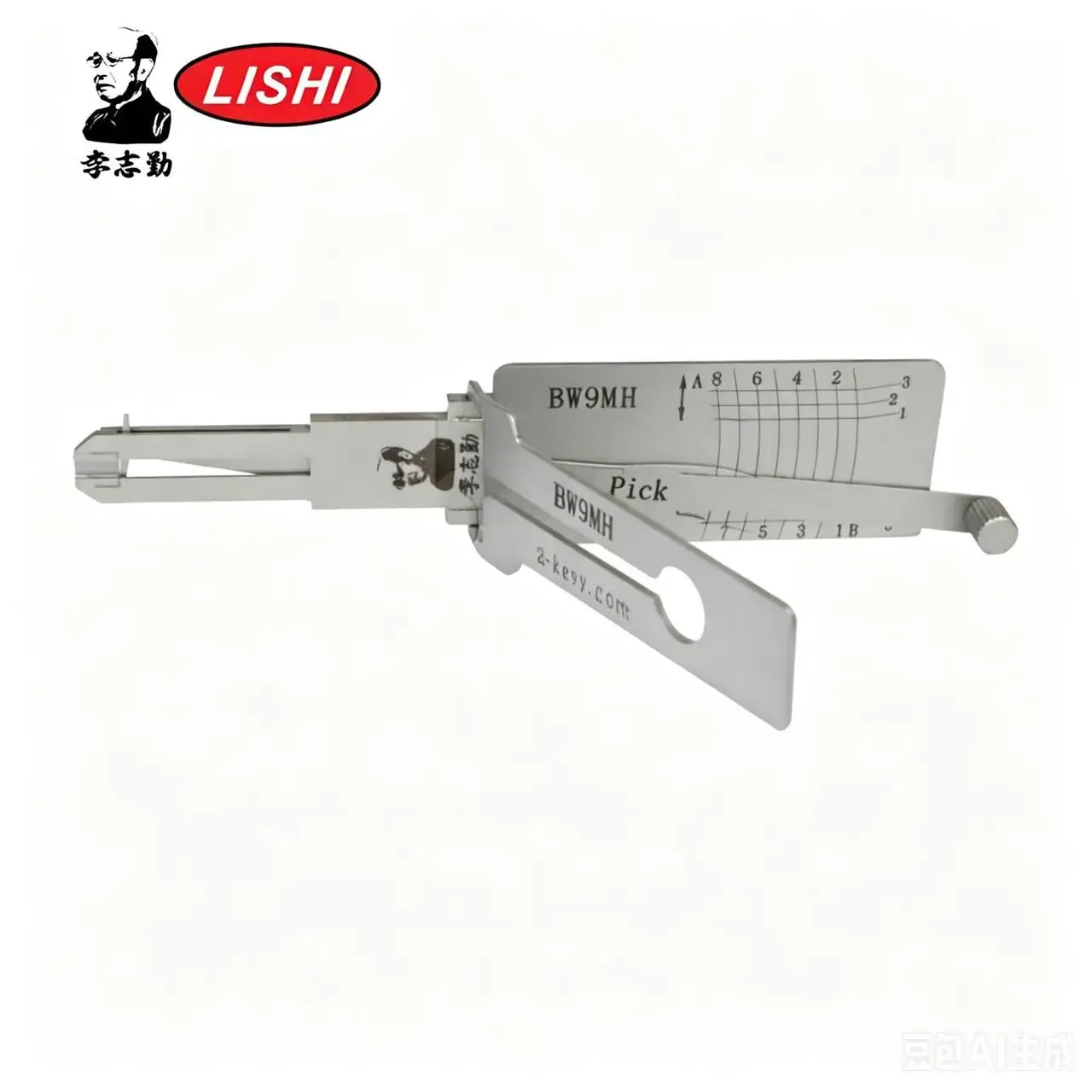 Lishi BW9MH-AG 2-in-1 Pick & Decoder for BMW Motorcycle Lishi Tool