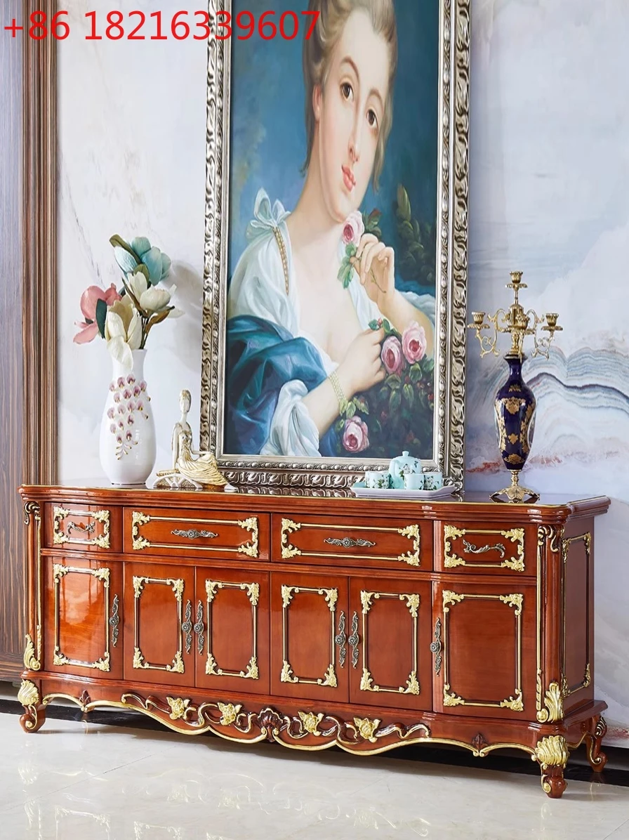 

Solid wood American gold-painted wood surface cupboard locker