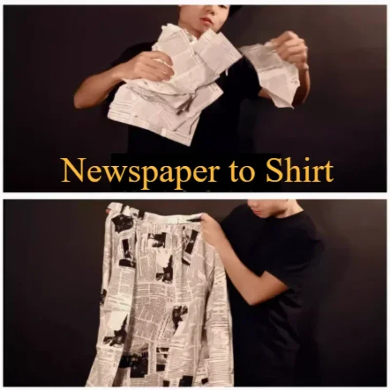 

Newspaper to Shirt by Angel Magic Tricks Torn Newspaper Changes into Shirt Magia Stage Street Illusions Gimmicks Mentalism Props