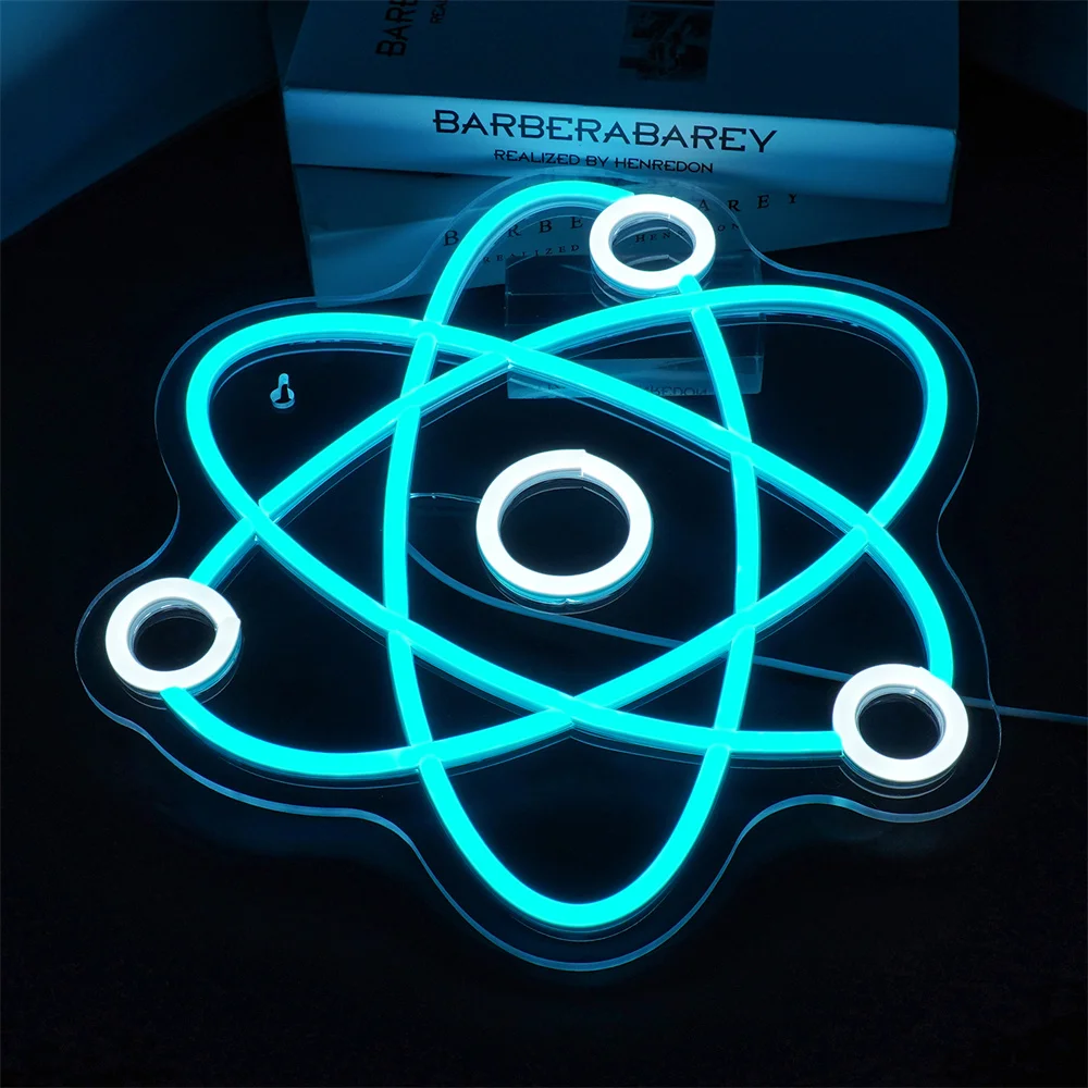 Imagem -02 - Usb Powered Neon Led Sign Science Game Room Decoração Wall Decor Luzes Reguláveis Arte Científica Presentes Lâmpada