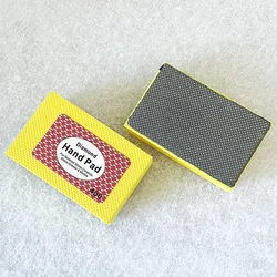 90*55mm Electroplated Hand Polishing Pad Stone Hand Wiper Grinding Ceramic Tile Glass Marble Granite Diamond Abrasive Resin Pad
