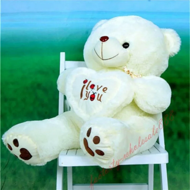 

50cm White Plush Stuffed Animal Toy Cute Plush Animal Christmas Gift