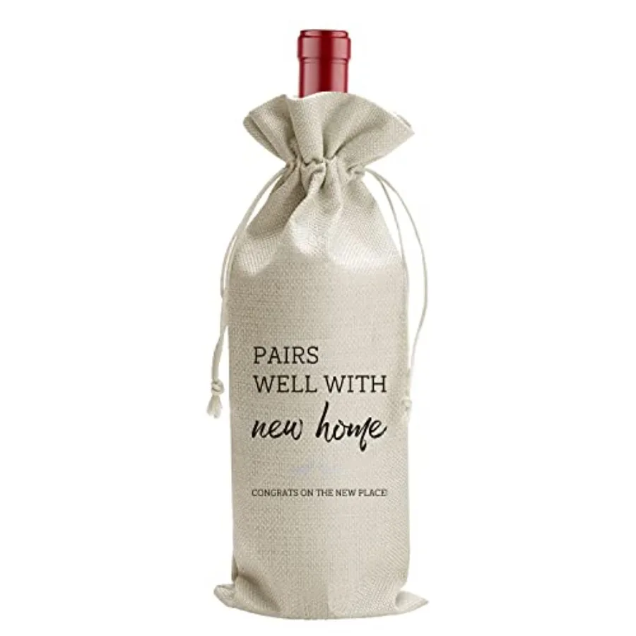 

Christmas New Home Gifts for Home, Personalized Gifts for Housewarming Gift, Unique House Warming Gifts Wine Gift Bag, Wine Bag