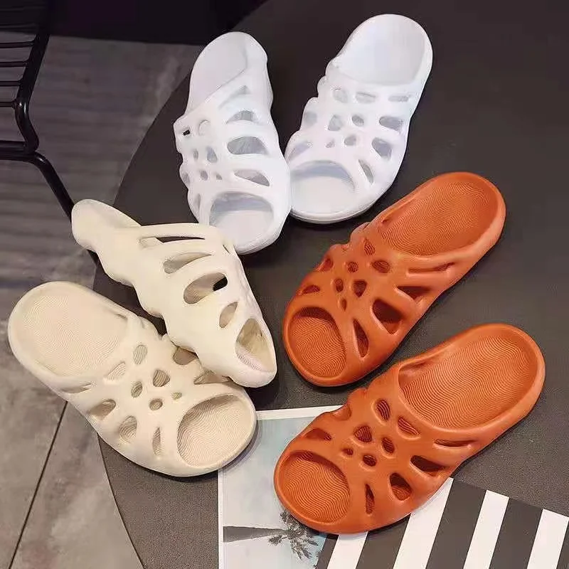 ARIS ALLEN 2024 New Fashion Skull Slippers Men Women Summer Wear Thick Bottom Height Increase Couple Beach Spider Web Slippers