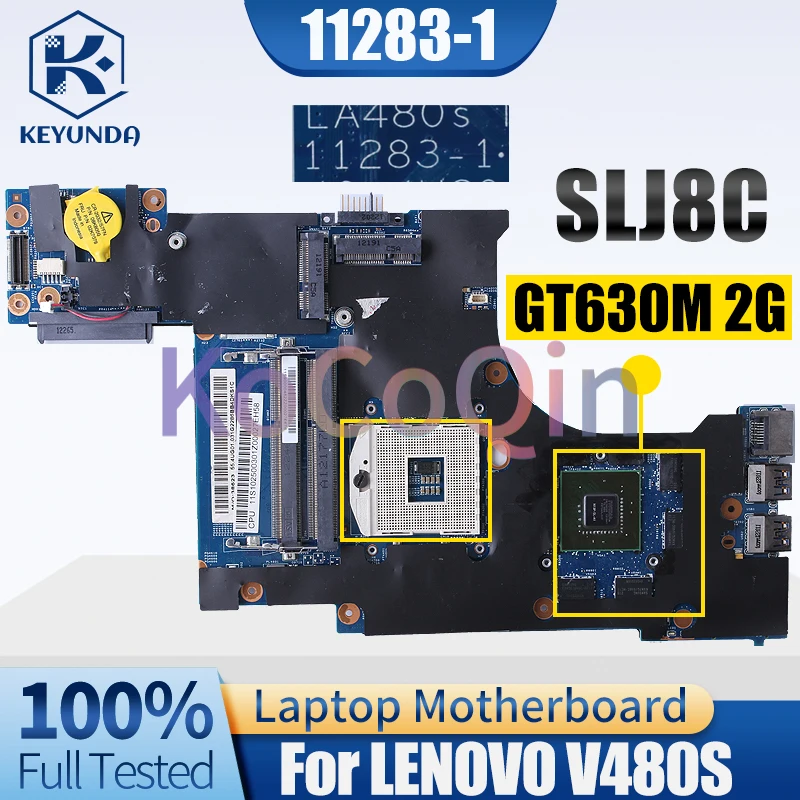 For LENOVO V480S Notebook Mainboard 11283-1 SLJ8C N13P-GL-A1 GT630M 2G 11S90000482ZZ  Laptop Motherboard Full Tested