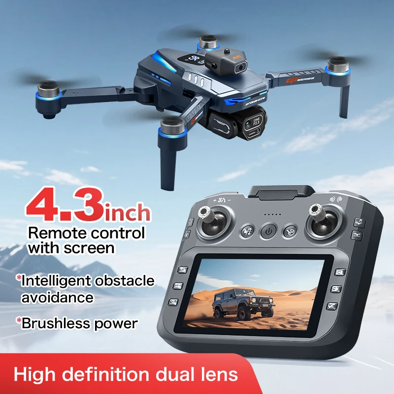 

FPV Drone with 4K Camera Professional 8K Drone RC Quadcopter Brushless Aerial Photography Obstacle Avoidance Remote Control Toys