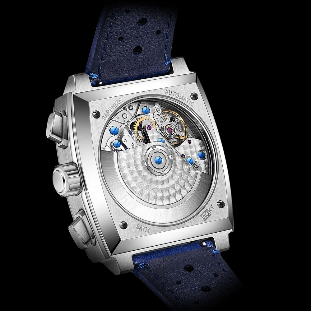 남성용 기계식 시계 다기능 크로노그래프 7750 시계 40mm 사파이어 스포츠 방수 손목시계 (7750 무브먼트)