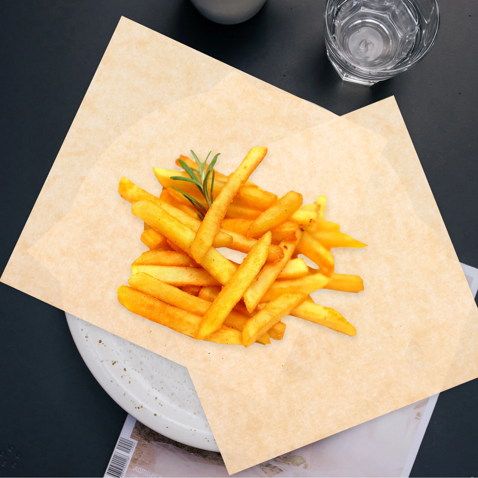 

499pcs Oil Absorbing Paper 15x15cm Non Stick Greaseproof Baking Sheets Air Fryer Oven Microwave Thickened Parchment Paper