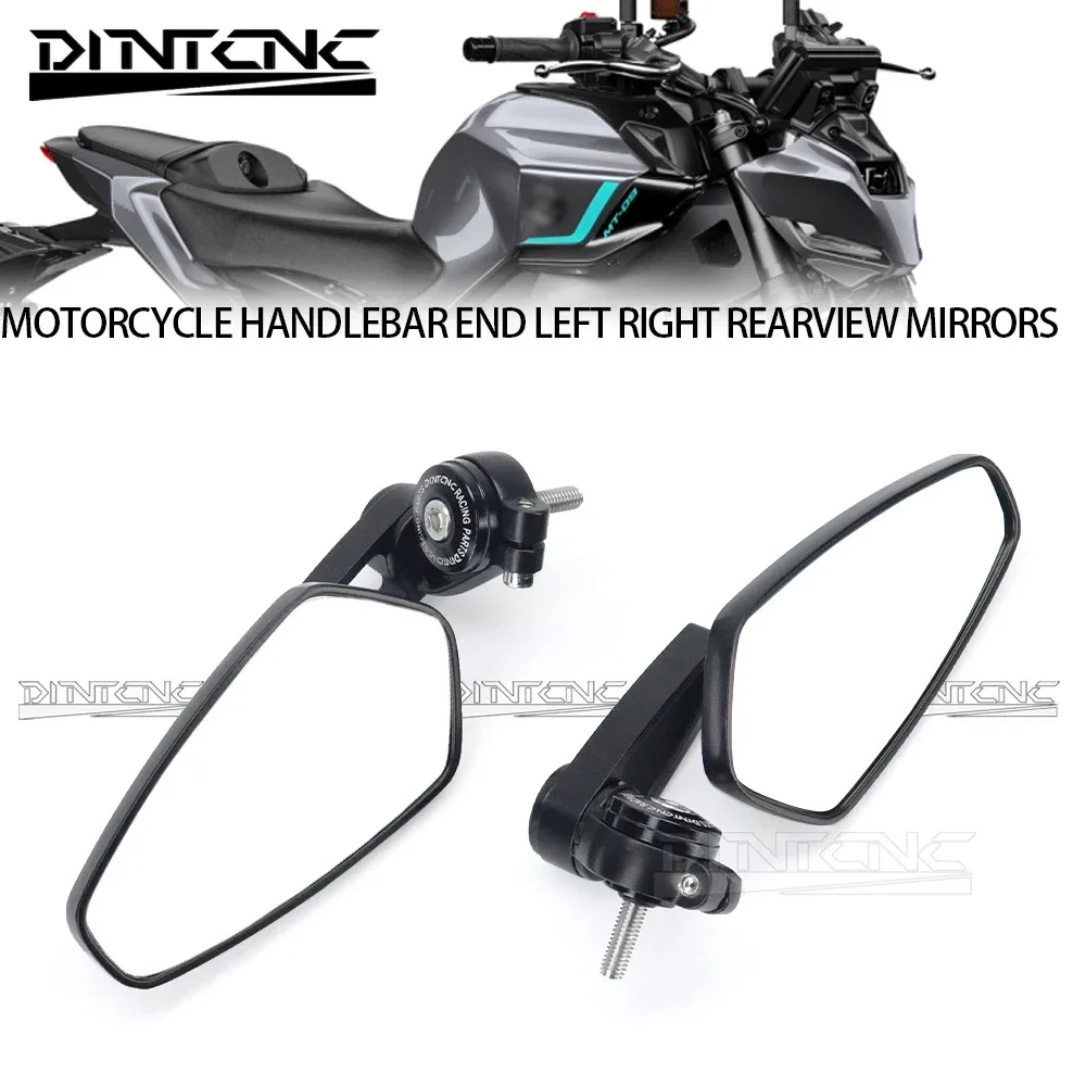 Handlebar End Mirror For YAMAHA MT09 MT09SP 2024 FZ09 MT-09 SP 2023 2022 2021 Left Right Side Rotation Motorcycle Accessories