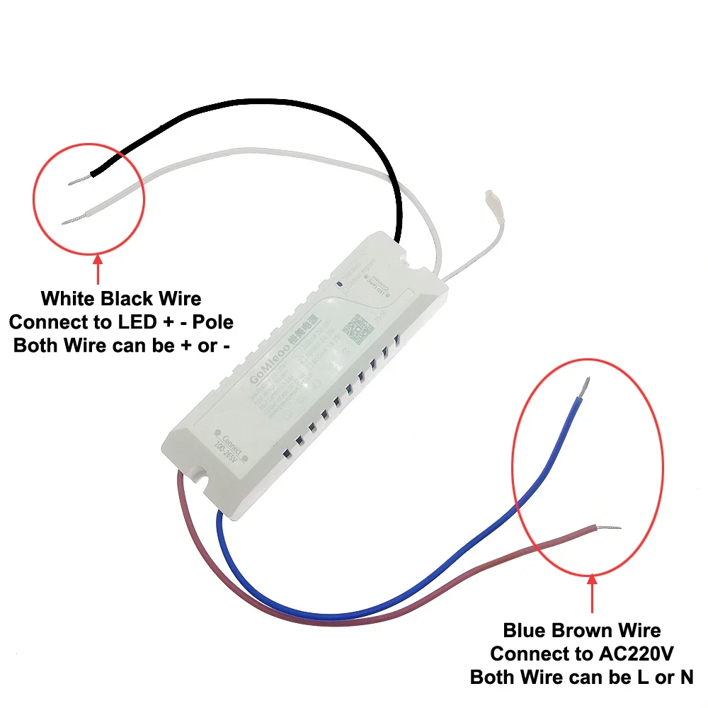 Imagem -03 - Bicolor Paralela Led Faixa de Alimentação Gm-lxtm-f Driver 3000ma 600ma Saída 24v Tensão Constante 2pin 110v 220v 2.4g App