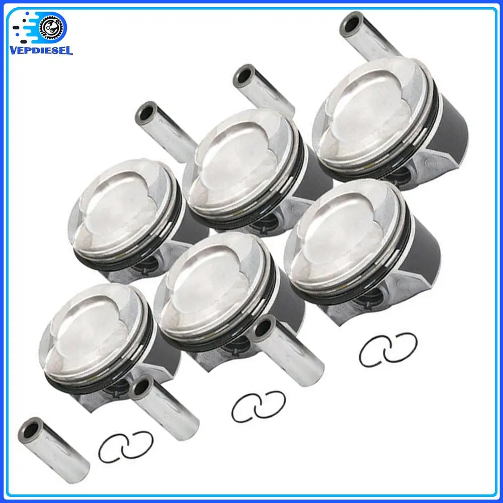 

6pcs Φ88mm Engine Pistons Rings For Mercedes-Benz W205 W212 W222 X166 E400 C218 R231 M276 3.0T 3.5T 2760300700 2760306517
