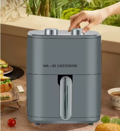 

Mechanical Double Twist Oil-free air Frying Pan Kitchen Manual Toaster Multi-function Empty Large Capacity air Fryer