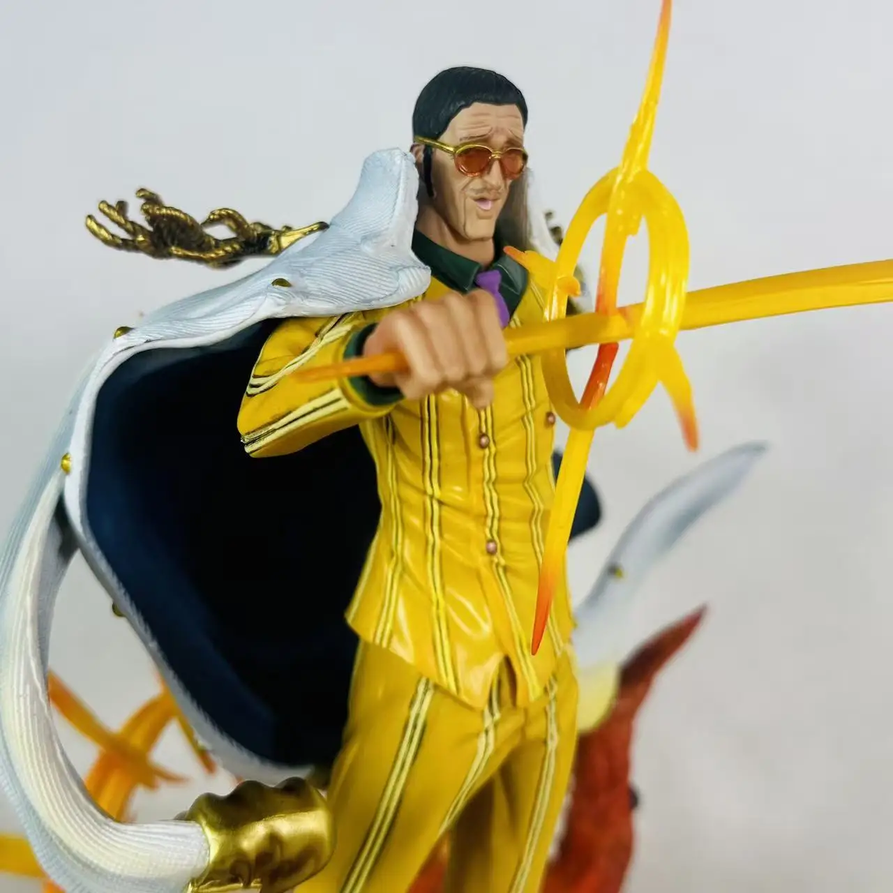 

One Piece Anime 28cm Action Figure Kizaru Borsalino Three Generals Handmade Desktop Model Collection Gift