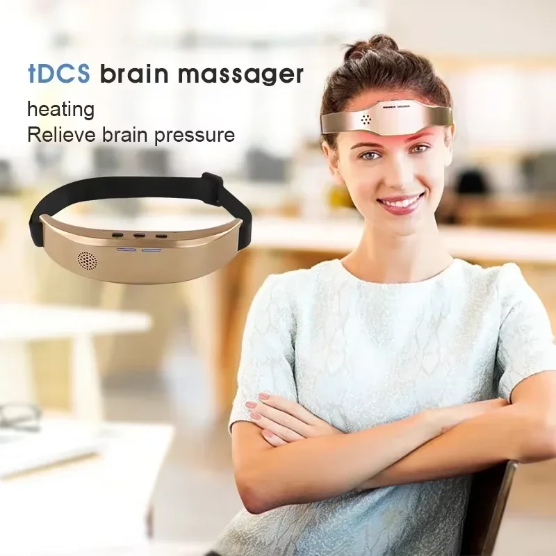 DOMAS TDCS Electrostimulator - Pain Relief Head Massager with EMS/TENS Electrodes Pads