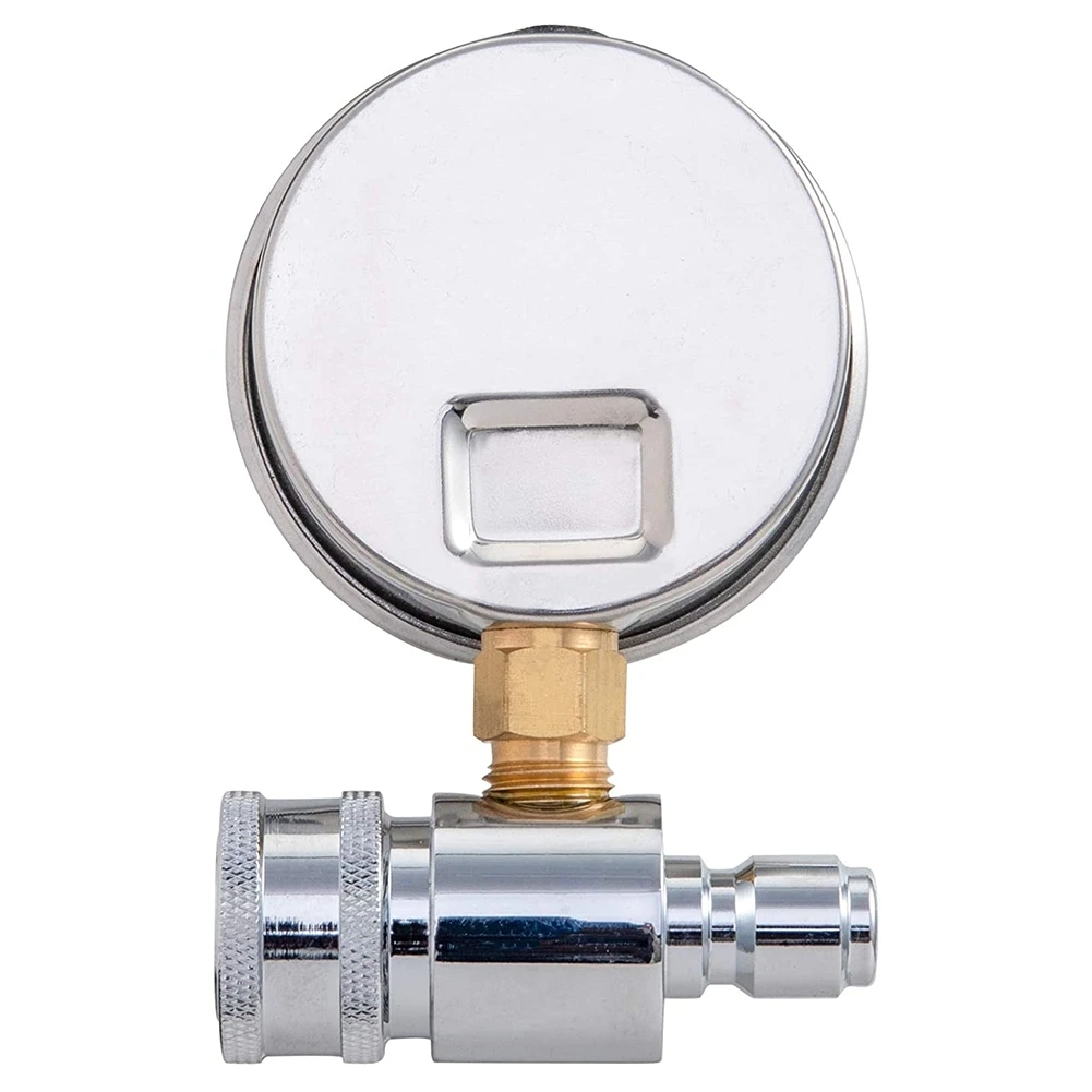 Pressure Washer Gauge, 6000 PSI, 3/8 Inch Quick Connect, Pressure Gauge for Power Washer HOT