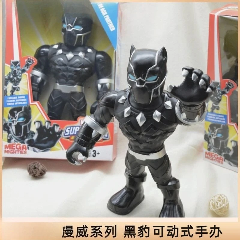 Marvel Avengers Czarna Pantera nowa seria kreskówkowa anime model ruchoma figurka kolekcjonerska ozdoba prezent urodzinowy dla chłopca