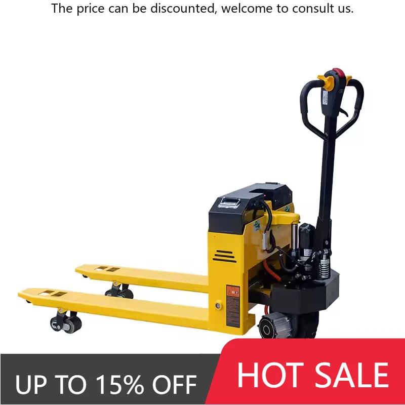 

Heavy Duty Power Jack Pallet Truck Trucks Battery Adjustable Fork Pallet Jack 24V 48V Electric Pallet Truck