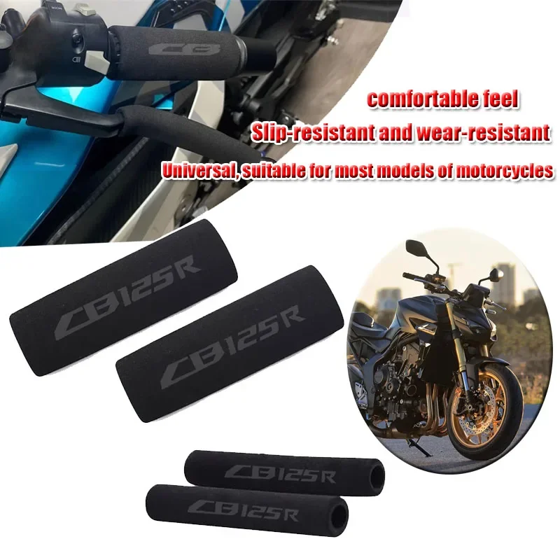 Fit For CB125R CB150R CB190R CB250R CB300R CB400 CB500X CB500R Motorbike Anti Vibration Handle Bar Foam Comfort Slip Over Grip
