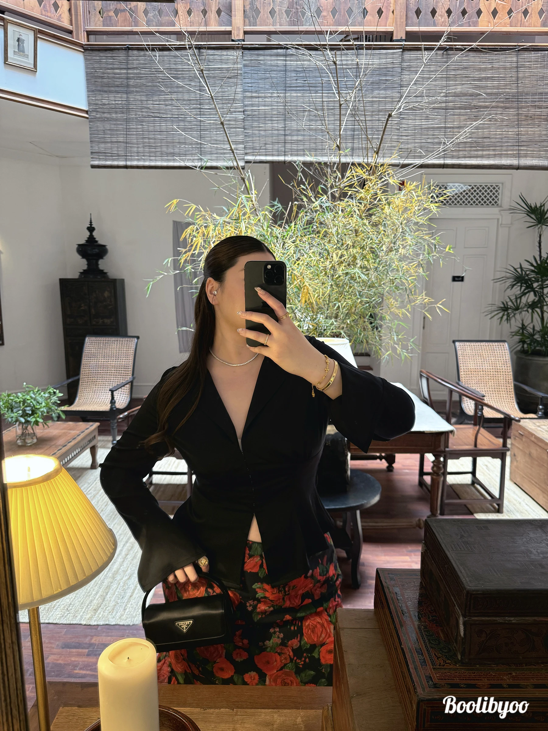 

Рубашка больших размеров Boolibyoo47 Bella с V-образным вырезом, рукавами-колокол, приталенная, в стиле Spicy Girl, свободного кроя, из полиэстера, с длинными рукавами