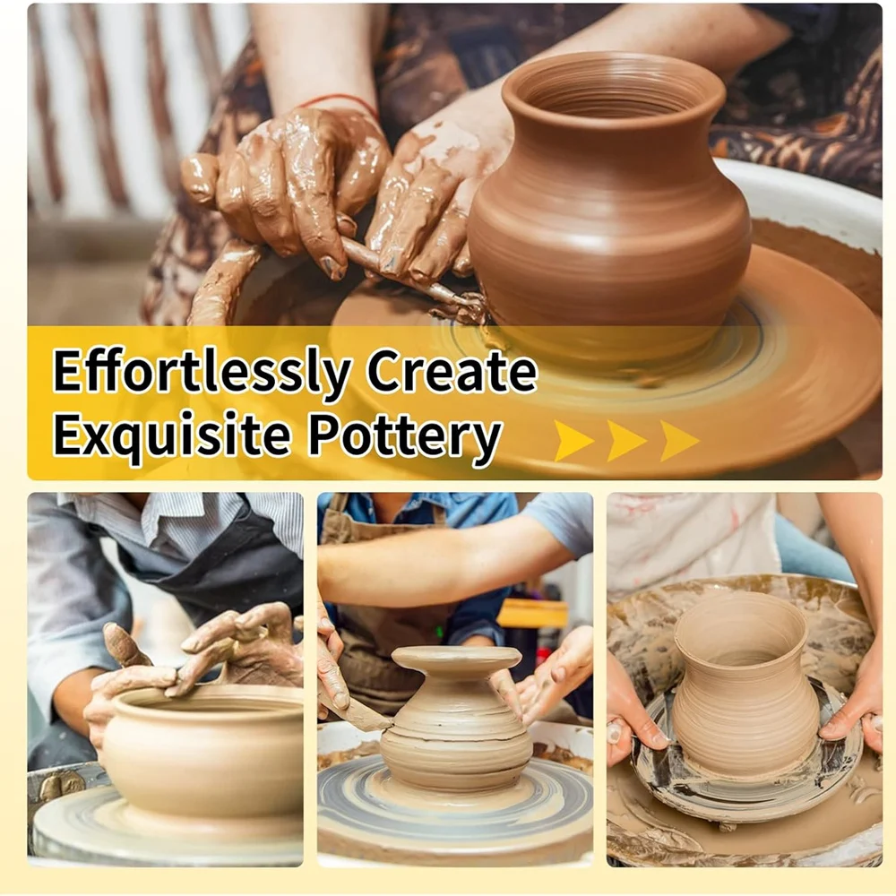 15-30CM Aluminum Pottery Wheel, DIY Pottery Turntable, Double-Sided Clay Tools, Cake Turntable, Sculpture Ceramics Cake Stand 6