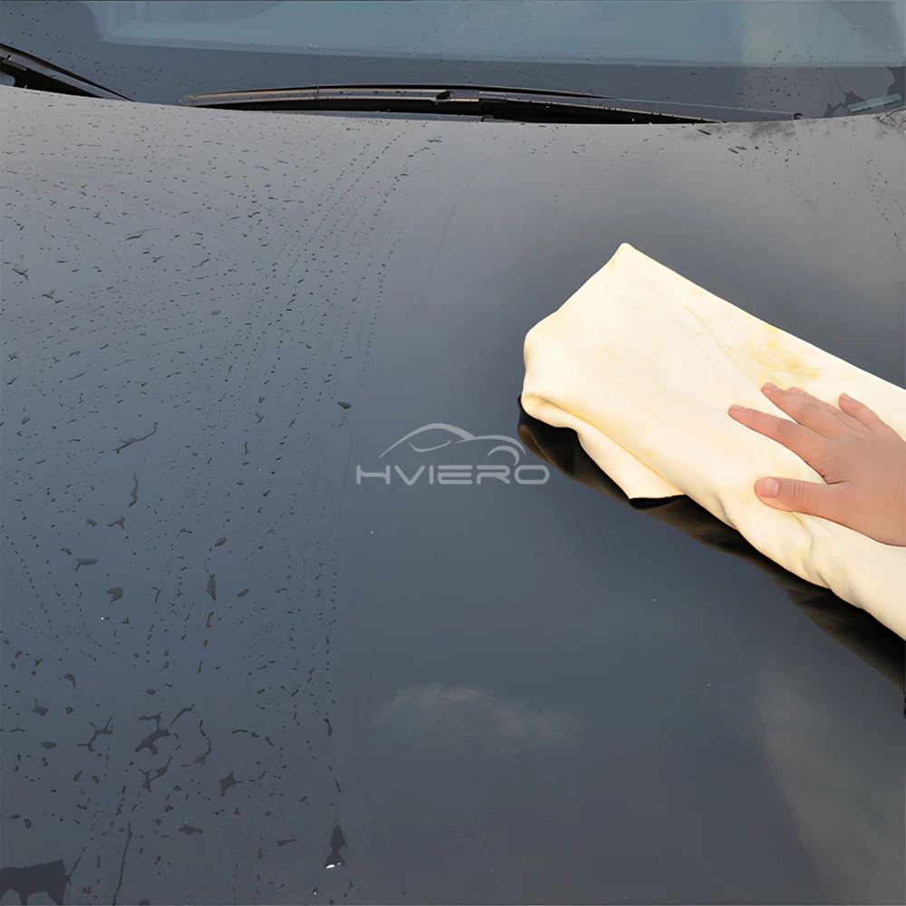 1 قطعة غسل جلد الأيل سيارة المنزل دراجة نارية غسل الرعاية الطبيعية التجفيف السريع منشفة سوبر ماصة شكل مجاني قماش جلد طبيعي